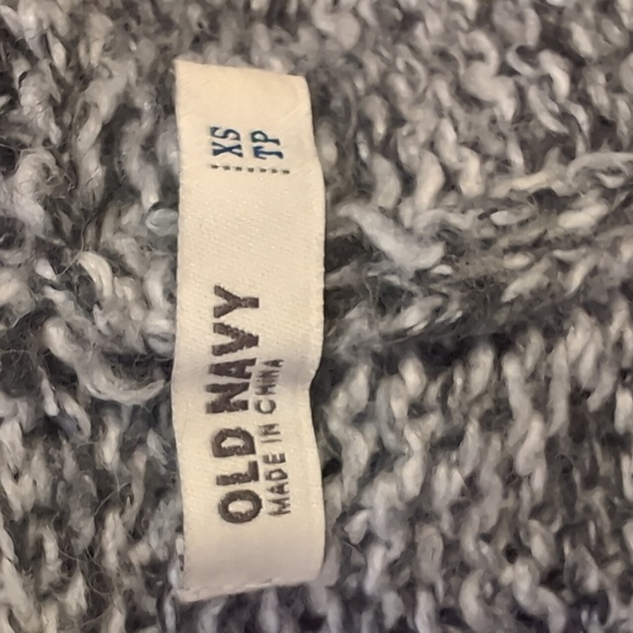 Old Navy Tie Front Cardigan Sweater Short Sleeve Grey Belted Wool Knit Size XS - Picture 8 of 11